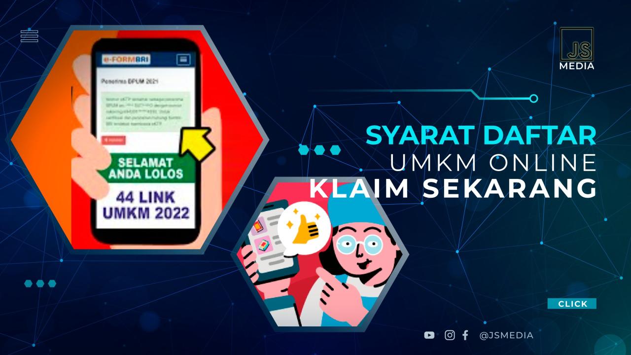 Daftar umkm online lewat hp android