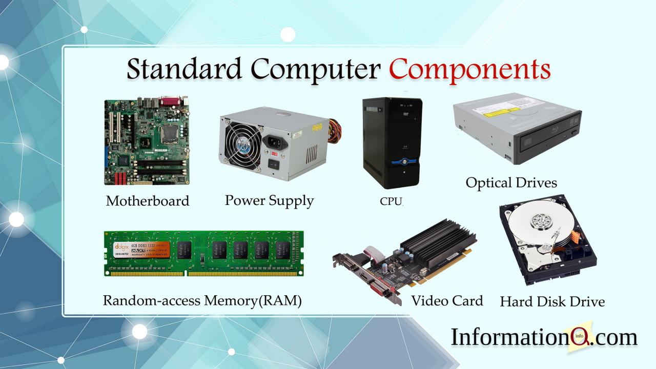 Computer components stock alamy